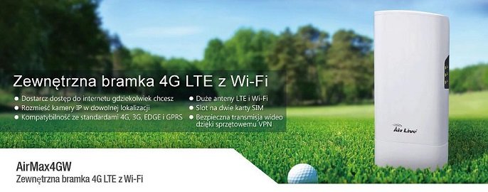 AirMax 4GW - urządzenie udostępniające sieć WiFi z technologią 4G LTE