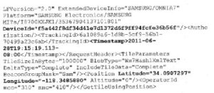 Log pakietu z Windows Phone 7