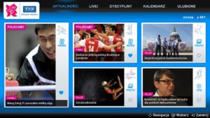 Aplikacja olimpijska dla telewizorów Samsung olimpiada