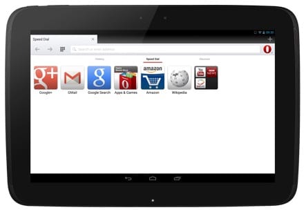 Opera 18 dla tabletów z Androidem
