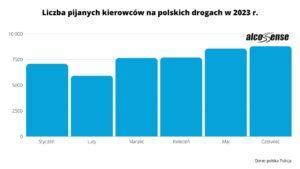 Ponad 25 tysięcy pijanych kierowców na polskich drogach  – podsumowanie II kwartału 2023 r.